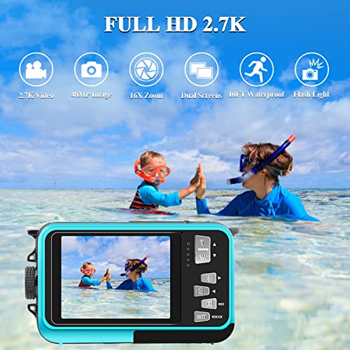 Waterproof Camera Underwater Camera 10FT Dual Screens Selfie - Waterproof Camera Underwater Camera 10FT Dual Screens Selfie - Travelking