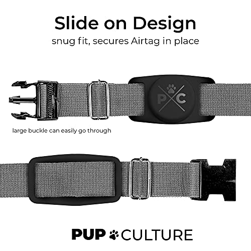 Pup Culture Airtag Dog Collar Holder, Protective Airtag Case for Dog Collar - Pup Culture Airtag Dog Collar Holder, Protective Airtag Case for Dog Collar - Travelking
