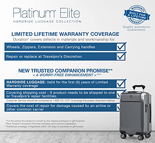 Travelpro Platinum Elite Hardside Expandable Spinner Wheel Luggage - Travelpro Platinum Elite Hardside Expandable Spinner Wheel Luggage - Travelking