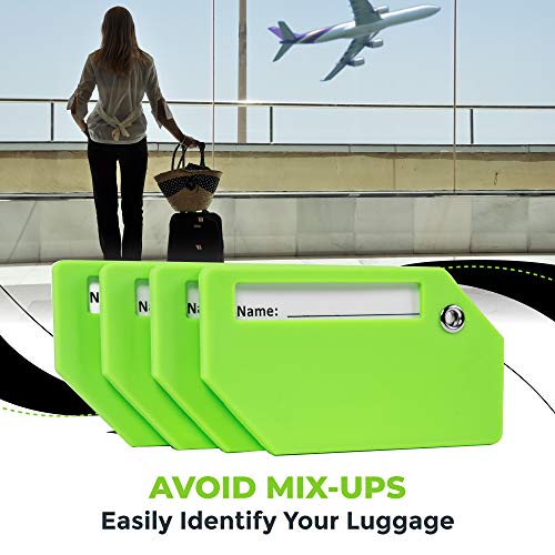Untethered Luggage Tags in Green - Secure and Stylish Tags for Travel - Untethered Luggage Tags in Green - Secure and Stylish Tags for Travel - Travelking