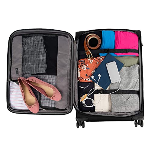 Travelpro Tourlite Softside Lightweight Expandable Spinner-Black - Travelpro Tourlite Softside Lightweight Expandable Spinner-Black - Travelking