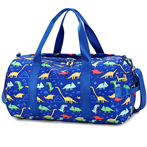 Kids Duffel Overnight Bag For Boys - Girls - Dinosaur - Dark Blue - Kids Duffel Overnight Bag For Boys - Girls - Dinosaur - Dark Blue - Travelking
