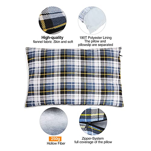 REDCAMP Outdoor Camping Pillow Lightweight, Flannel Travel Pillow - REDCAMP Outdoor Camping Pillow Lightweight, Flannel Travel Pillow - Travelking