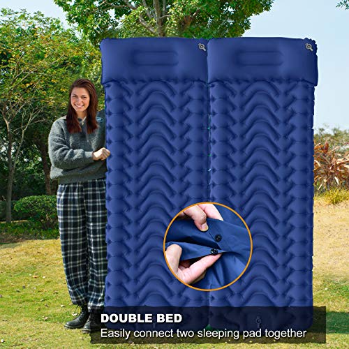 MEETPEAK Extra Thickness 4 Inch Inflatable Camping Sleeping Mat - MEETPEAK Extra Thickness 4 Inch Inflatable Camping Sleeping Mat - Travelking