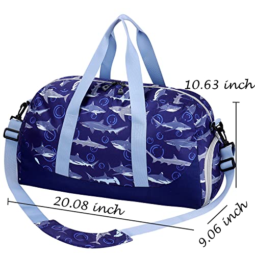 Kids Shark Duffel Bag For Travel, Sports, leisure, Camping - Kids Shark Duffel Bag For Travel, Sports, leisure, Camping - Travelking