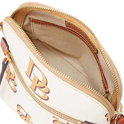 Dooney & Bourke Handbag, Monogram Domed Crossbody - Beige - Dooney & Bourke Handbag, Monogram Domed Crossbody - Beige - Travelking