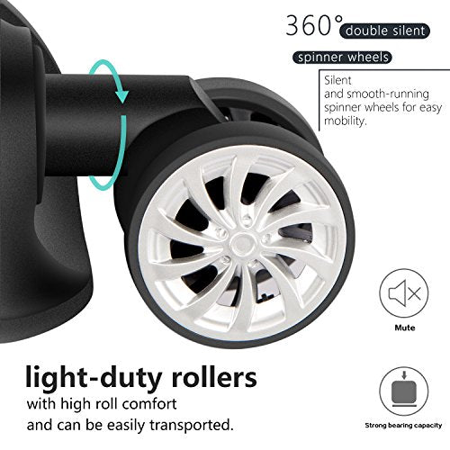 Coolife 3 Piece Expandable Luggage Set - Spinner - Navy Blue - Coolife 3 Piece Expandable Luggage Set - Spinner - Navy Blue - Travelking