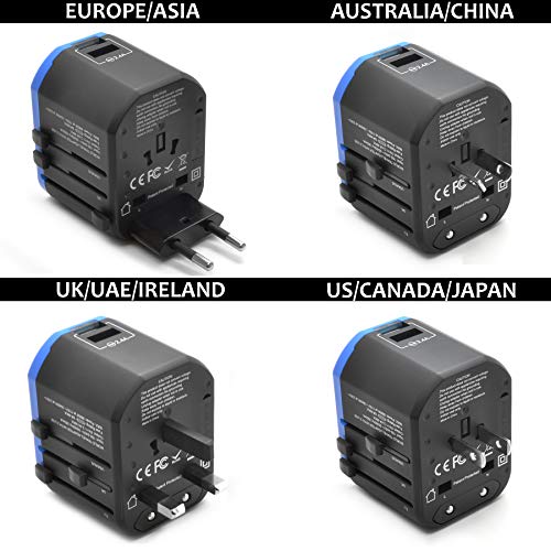 Ceptics World Travel Dual USB Power Plug Adapter - Ceptics World Travel Dual USB Power Plug Adapter - Travelking