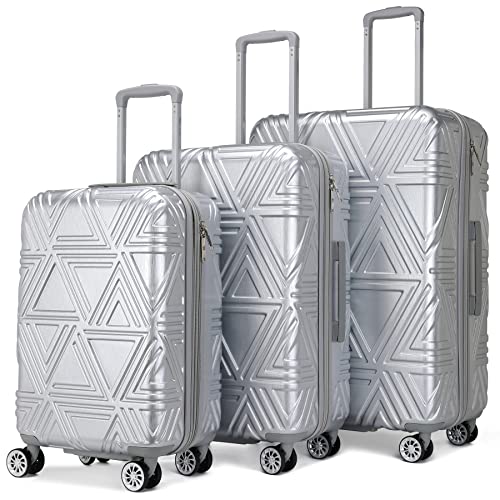 Badgley Mischka Modern trolley Contour 3 Piece Expandable Spinner - Badgley Mischka Modern trolley Contour 3 Piece Expandable Spinner - Travelking