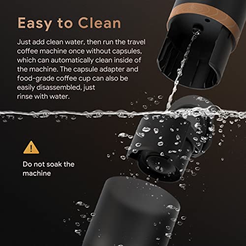 Portable Mini Battery Espresso Machine with 3-4 Mins Self-Heating - Portable Mini Battery Espresso Machine with 3-4 Mins Self-Heating - Travelking
