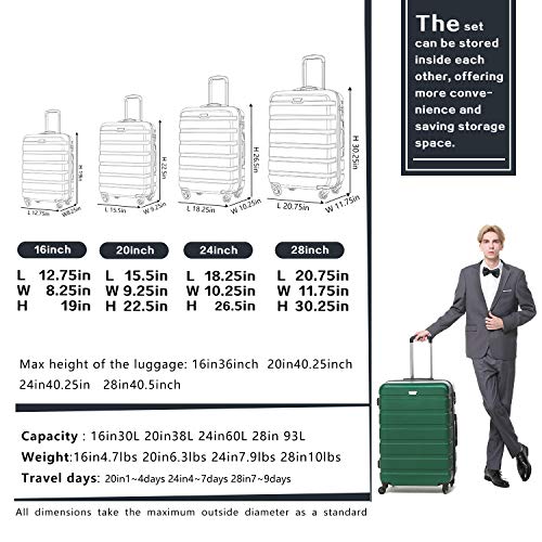 COOLIFE Luggage TSA Lock Family 4 Piece Set - Sakura Pink - COOLIFE Luggage TSA Lock Family 4 Piece Set - Sakura Pink - Travelking