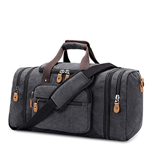 Canvas Duffel Bag for Travel - 50L Duffel Overnight Weekend Bag - Canvas Duffel Bag for Travel - 50L Duffel Overnight Weekend Bag - Travelking