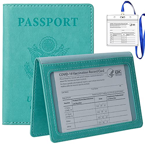 TIGARI Teal Passport and Vaccine Card Holder - Secure Travel Essentials - TIGARI Teal Passport and Vaccine Card Holder - Secure Travel Essentials - Travelking