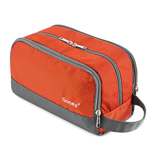 Travel Toiletry Bag Nylon, Gonex Dopp Kit Shaving Bag, Orange - Travel Toiletry Bag Nylon, Gonex Dopp Kit Shaving Bag, Orange - Travelking