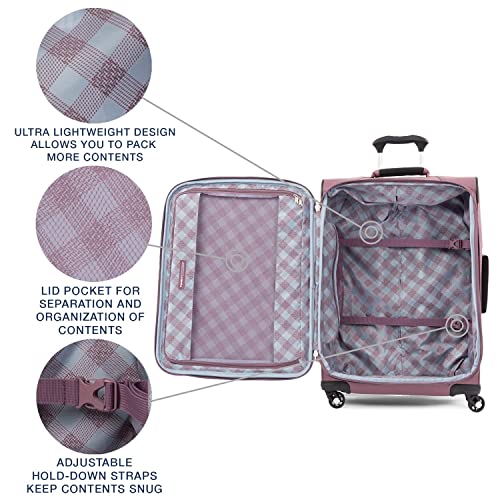 Travelpro Maxlite 5 Softside Expandable Luggage, Dusty Rose - Travelpro Maxlite 5 Softside Expandable Luggage, Dusty Rose - Travelking