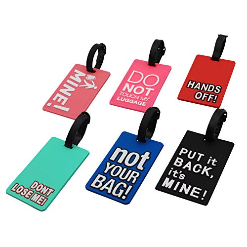 Mziart Funny Luggage Tags Set of 6 for Men and Women - Mziart Funny Luggage Tags Set of 6 for Men and Women - Travelking