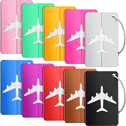 10 Piece Aluminum Luggage Tags - Mixed Colors - 10 Piece Aluminum Luggage Tags - Mixed Colors - Travelking