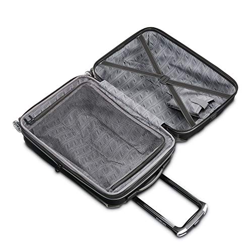 Samsonite Centric 2 Hardside Expandable Luggage with Spinners, Black, Carry-On 20"