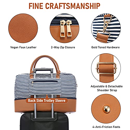 Canvas Weekender Duffel Bag, With Shoe Compartment, Toiletry Bag - Canvas Weekender Duffel Bag, With Shoe Compartment, Toiletry Bag - Travelking