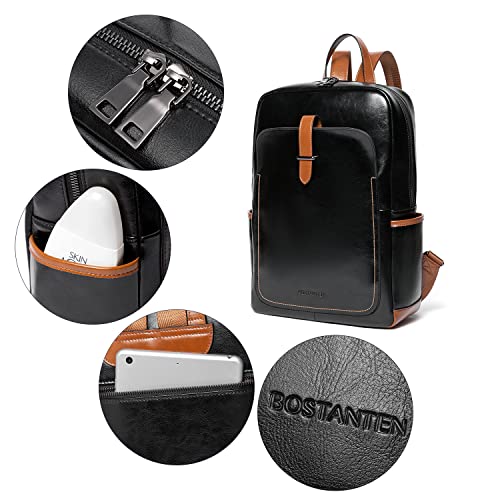 BOSTANTEN Leather Laptop Backpack for Women,15.6 inch Computer - BOSTANTEN Leather Laptop Backpack for Women,15.6 inch Computer - Travelking