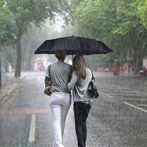 2 Travel Umbrellas - Windproof Auto Open & Close - Black & Blue - 2 Travel Umbrellas - Windproof Auto Open & Close - Black & Blue - Travelking
