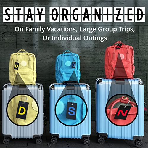 Luggage Initial Bag Tag - Fully Bendable - Stainless Steel Loop - Luggage Initial Bag Tag - Fully Bendable - Stainless Steel Loop - Travelking