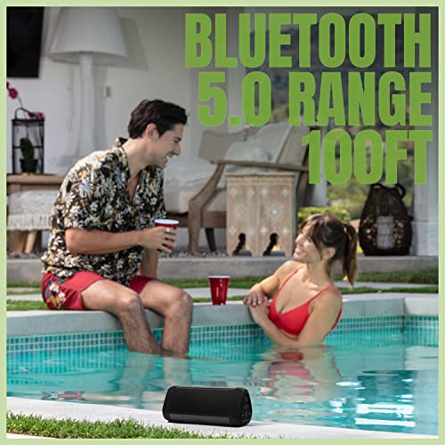 OontZ Angle 3 Ultra Waterproof 5.0 Bluetooth Speaker, 14 Watts, Black - OontZ Angle 3 Ultra Waterproof 5.0 Bluetooth Speaker, 14 Watts, Black - Travelking