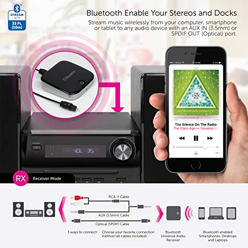 Aluratek Bluetooth Optical Audio Receiver and Transmitter - Aluratek Bluetooth Optical Audio Receiver and Transmitter - Travelking