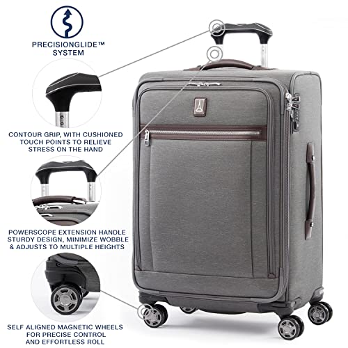 Travelpro Platinum Elite Softside Expandable Luggage, 8 Wheel - Travelpro Platinum Elite Softside Expandable Luggage, 8 Wheel - Travelking