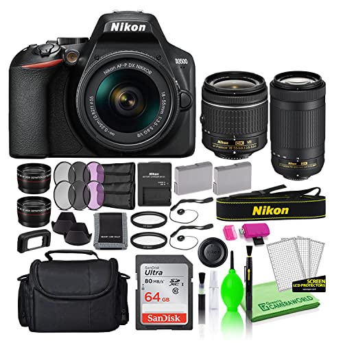 Nikon D3500 24.2MP DSLR Digital Camera with 18-55mm and 70-300mm - Nikon D3500 24.2MP DSLR Digital Camera with 18-55mm and 70-300mm - Travelking