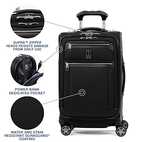 Travelpro Platinum Elite Softside Expandable Luggage, 8 Wheel - Travelpro Platinum Elite Softside Expandable Luggage, 8 Wheel - Travelking