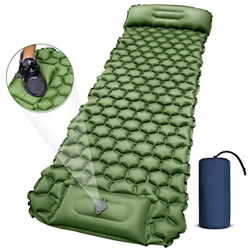 Camping Sleeping Pad, Ultralight Camping Mat with Pillow - Camping Sleeping Pad, Ultralight Camping Mat with Pillow - Travelking