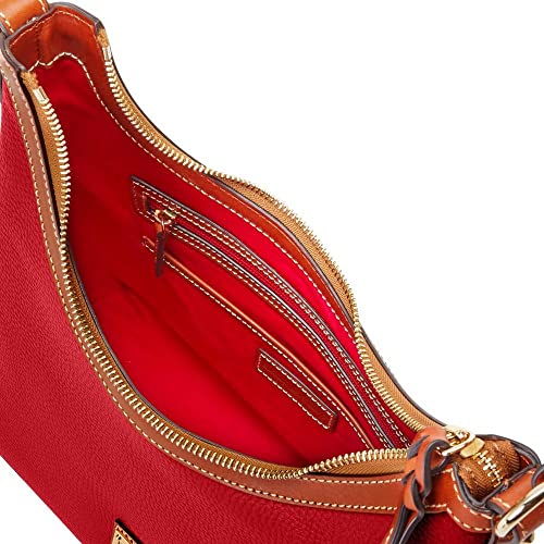 Dooney & Bourke Pebbled Leather Hobo Shoulder Bag (Red) - Dooney & Bourke Pebbled Leather Hobo Shoulder Bag (Red) - Travelking