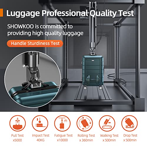 SHOWKOO Carry-On Luggage PC+ABS Durable Hardside Suitcase - SHOWKOO Carry-On Luggage PC+ABS Durable Hardside Suitcase - Travelking