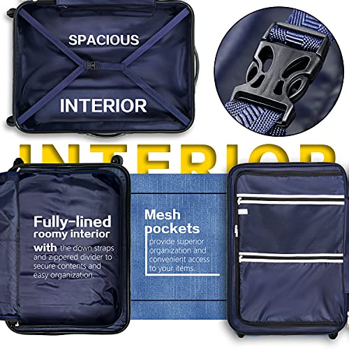 Coolife 3  Piece Expandable Luggage Spinner Set - New Charcoal - Coolife 3  Piece Expandable Luggage Spinner Set - New Charcoal - Travelking