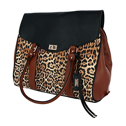 Badgley Mischka Leopard Weekender Tote Travel Bag, Leopard - Badgley Mischka Leopard Weekender Tote Travel Bag, Leopard - Travelking