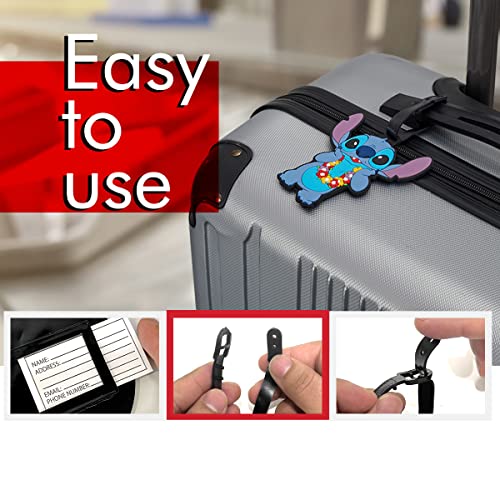 Disney Lilo & Stitch Experiment 626 PVC Luggage Tags, 4 Pc. - Disney Lilo & Stitch Experiment 626 PVC Luggage Tags, 4 Pc. - Travelking
