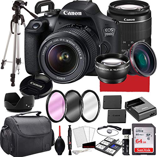 Canon EOS 2000D (Rebel T7) DSLR Camera with 18-55mm f/3.5-5.6 - Canon EOS 2000D (Rebel T7) DSLR Camera with 18-55mm f/3.5-5.6 - Travelking
