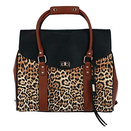 Badgley Mischka Leopard Weekender Tote Travel Bag, Leopard - Badgley Mischka Leopard Weekender Tote Travel Bag, Leopard - Travelking
