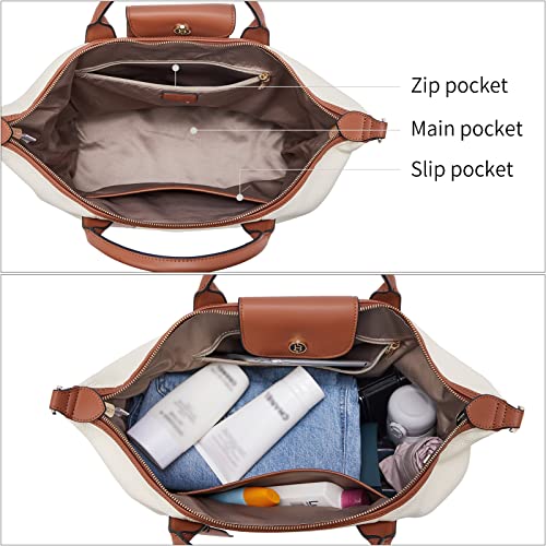 BOSTANTEN Weekender Bags for women Large Duffel Leather Travel Tote - BOSTANTEN Weekender Bags for women Large Duffel Leather Travel Tote - Travelking