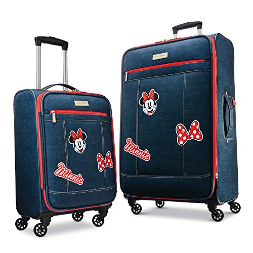 American Tourister Disney Softside Luggage, Minnie Mouse, Denim - American Tourister Disney Softside Luggage, Minnie Mouse, Denim - Travelking