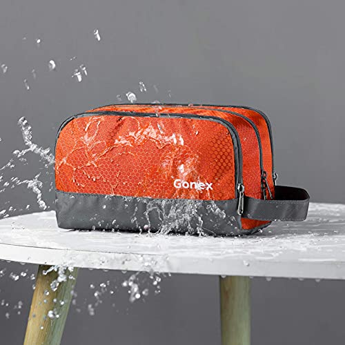 Travel Toiletry Bag Nylon, Gonex Dopp Kit Shaving Bag, Orange - Travel Toiletry Bag Nylon, Gonex Dopp Kit Shaving Bag, Orange - Travelking