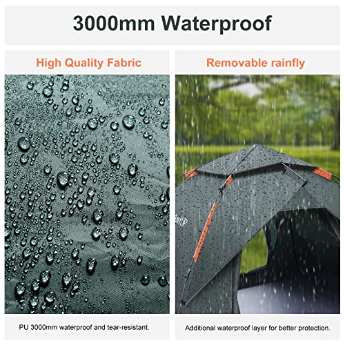 Amflip Camping Tent Automatic 2-3 Man Person Instant Tent Pop Up - Amflip Camping Tent Automatic 2-3 Man Person Instant Tent Pop Up - Travelking