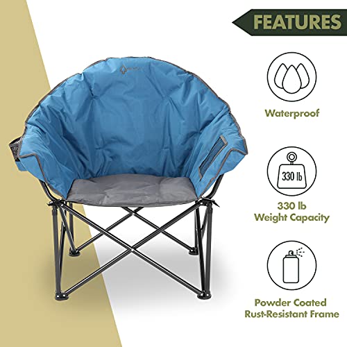 Arrowhead Outdoor Oversized Heavy-Duty Club Folding Camping Chair - Arrowhead Outdoor Oversized Heavy-Duty Club Folding Camping Chair - Travelking