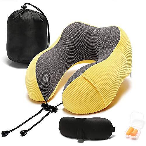 Travel Pillow Memory Foam with 360-Degree Head Support - Travel Pillow Memory Foam with 360-Degree Head Support - Travelking