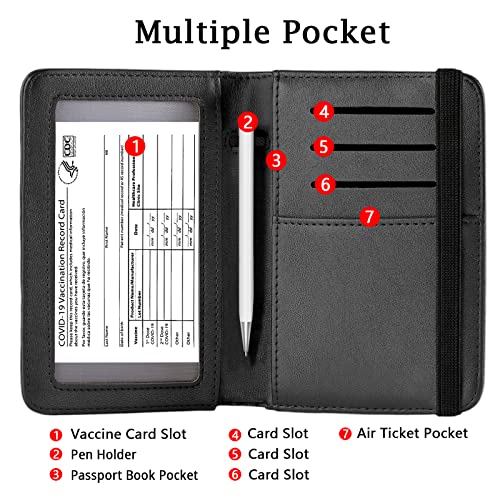 Zoppen Passport and Vaccine Card Holder Combo, Passport Holder - Zoppen Passport and Vaccine Card Holder Combo, Passport Holder - Travelking