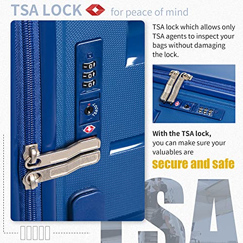 COOLIFE 3 Piece Expandable Luggage Set With TSA Lock - Black - COOLIFE 3 Piece Expandable Luggage Set With TSA Lock - Black - Travelking