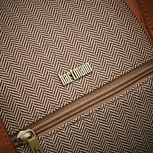 Hartmann Deluxe Weekend Duffel, Terracotta Herringbone - Hartmann Deluxe Weekend Duffel, Terracotta Herringbone - Travelking