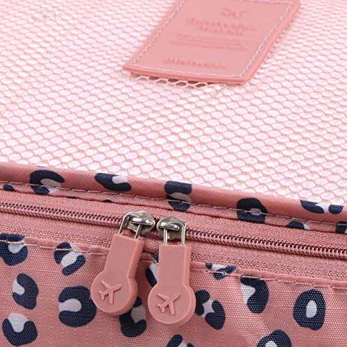 Luggage Cubes,Mossio 7 Pack Lightweight Toiletry Organizer Space Saver Travel Accessories Pink Leopard - Luggage Cubes,Mossio 7 Pack Lightweight Toiletry Organizer Space Saver Travel Accessories Pink Leopard - Travelking