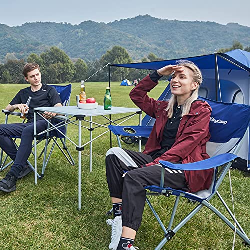 KingCamp KC2106 USVC2 Camp Chair, Standard, Blue/Grey 1 Pack - KingCamp KC2106 USVC2 Camp Chair, Standard, Blue/Grey 1 Pack - Travelking